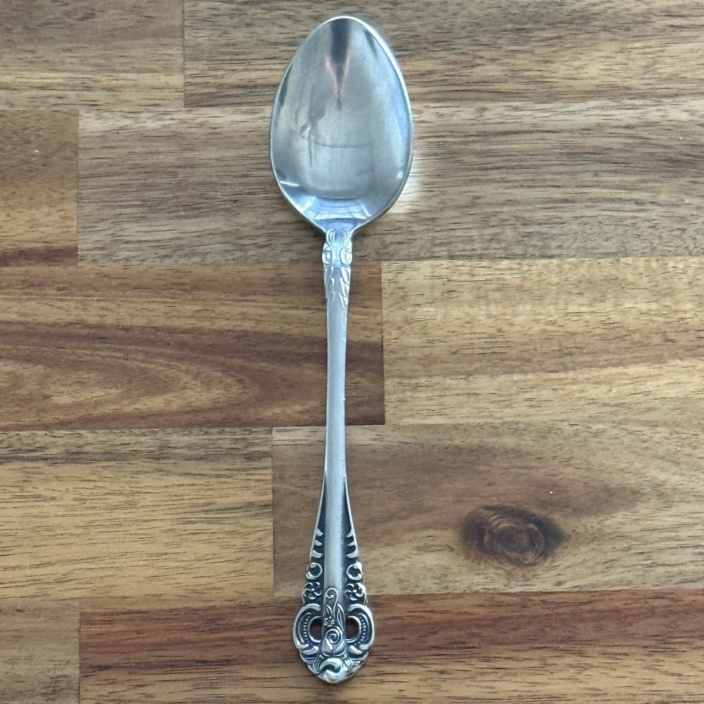 National Silver DYNASTY II Stainless Japan NS Pierced Handle Spoon